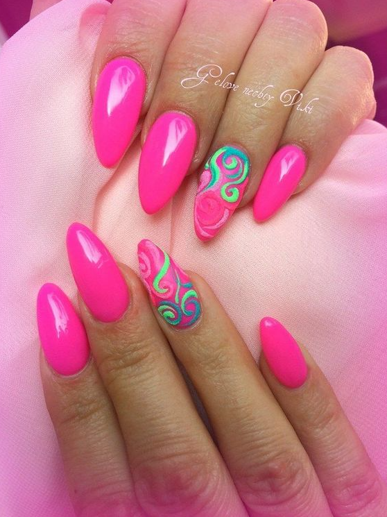 Pink Summer Nails   White Cali Heat Activated Nail Wraps