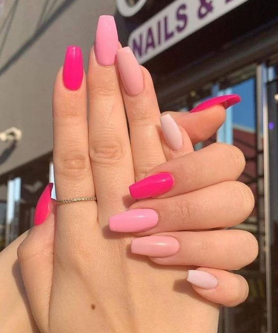 Summer Acrylic Nails   Start Out The New Year Right With These Delicate Pink Nail Art Designs