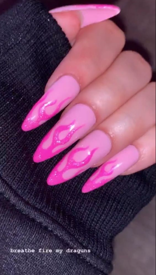 Barbie Nails   Pink Aesthetic