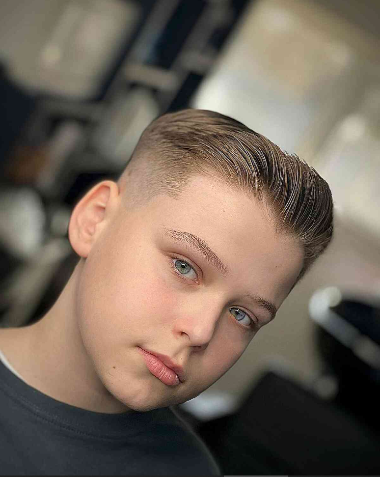 Boys Haircuts   Short Top With Brushed Up