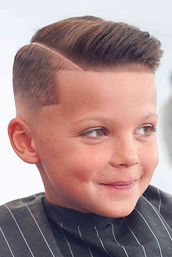Boys Haircuts   Skin Fade With A Hard Side Part