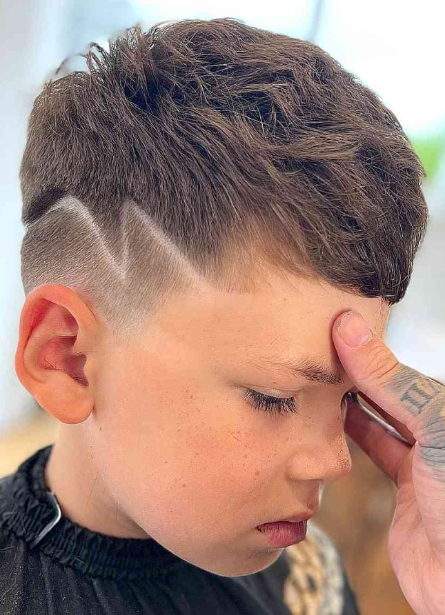 Boys Haircuts   Thick Wavy Top With Bangs