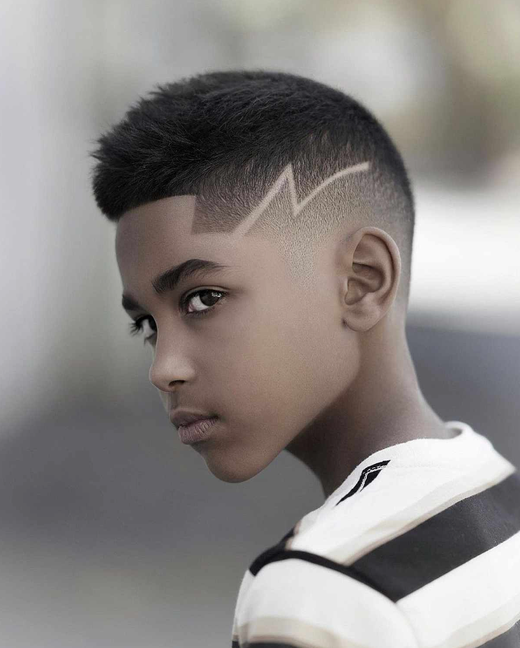 Boys Haircuts   Trendy Lightning Bolt