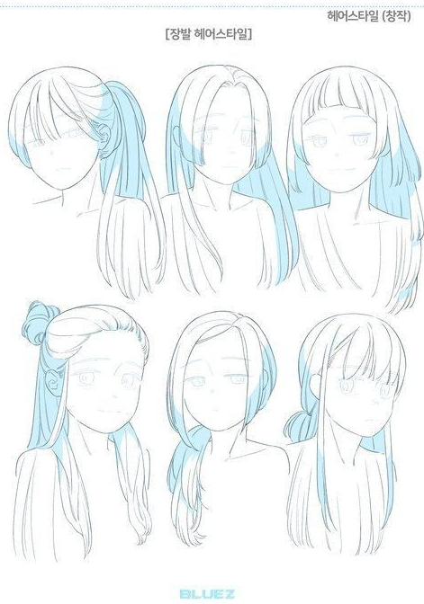 Hair Reference Drawing   Hairstyles Reference Drawing Hair