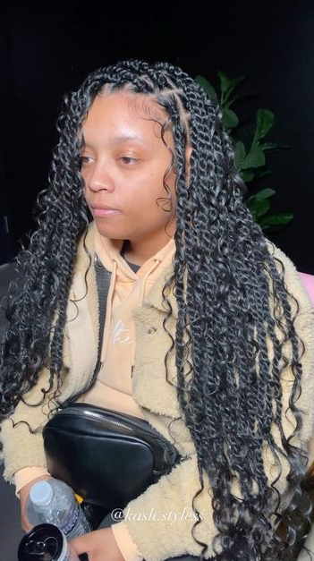 Island Twist   Pretty Braided Hairstyles Box Braids Hairstyles For Black Women