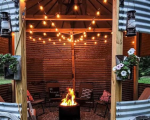 Patio With Hot Tub And Fire Pit - Perfect fire pit for the farm Outdoor decor backyard