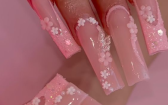 Y2k Pink Nails   Pink Acrylic Nails Quinceanera Nails