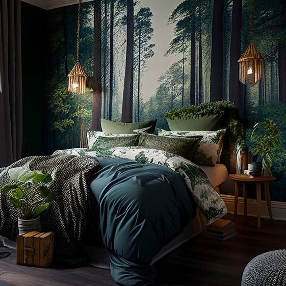 Bedroom Aesthetic Cozy   Forest Themed Bedroom Ideas For Creating A Relaxing Oasis