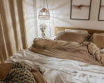 Bedroom Aesthetic Cozy   Layered Neutral Cozy Bedding Waffle Duvet Cover