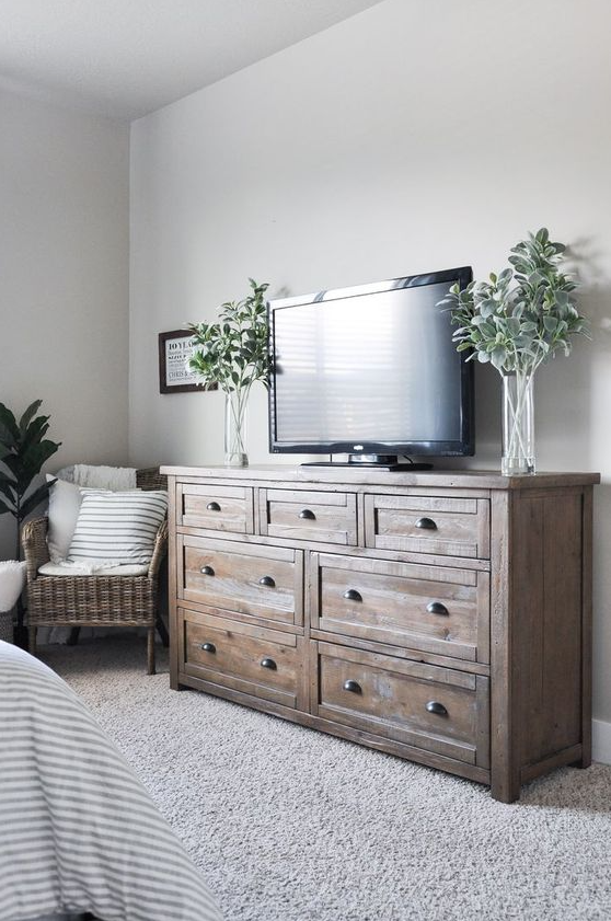 Bedroom Furniture Ideas   Modern Farmhouse Master Bedroom With TV