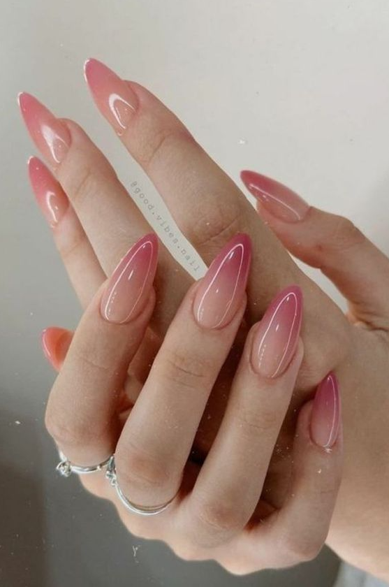 Nails Pink And White   Cute Nails  Spring Nail  For Winter Simple Nail  Gel Nail  Glitter Nail