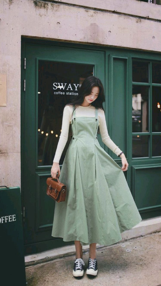 Aufits Fresas   Modest Fashion Outfits Korean Fashion Dress Fashion Outfits Fashion Dress Pretty Outfits Pretty Dresses
