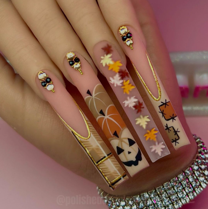 Cute Trendy Halloween Nails