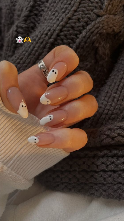 Fall Nails 2023 - Simple fall nails halloween nail designs cute gel nails