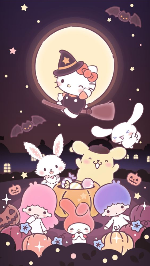Halloween Wallpaper   Hello Kitty Iphone  Hello Kitty Halloween