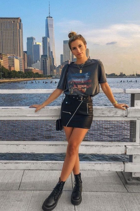 Best Concert Outfits   T Shirt And Skirt Outfit Ideas To Love All Summer