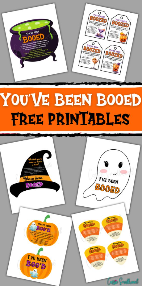 Boo Basket Ideas   Booed Printable Halloween Teacher Gifts
