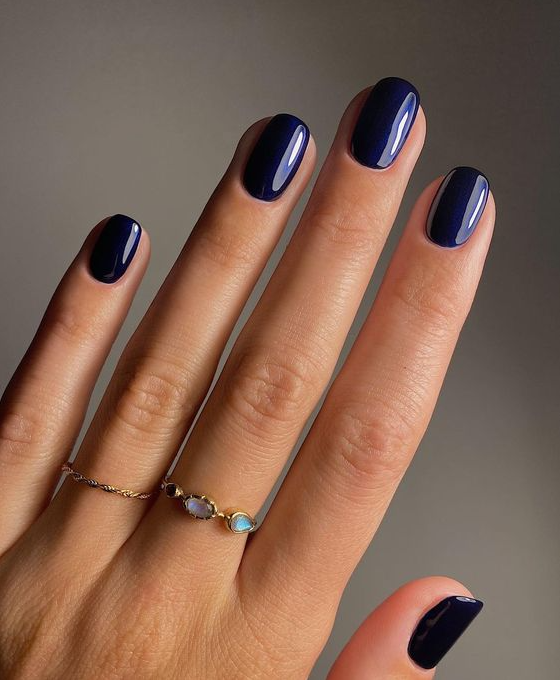 Fall Blue Nails - The Very Best Nail Colors of Fall 2023