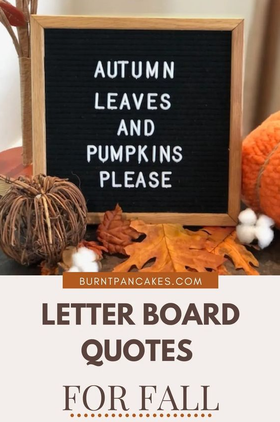 Fall Board Ideas   Letter Board Quotes For