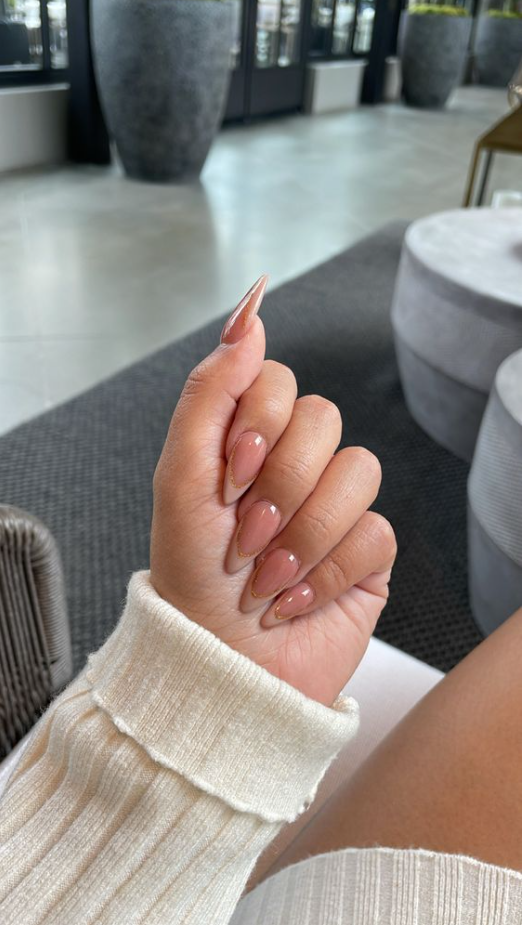 Fall French Tips   Classy Nude Nails
