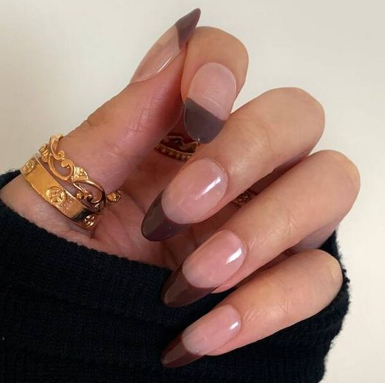 Fall French Tips   Colored French Tip Nails You'll Love