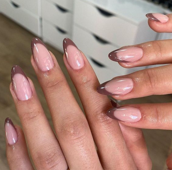 Fall French Tips   Fall Nail Ideas To Try This Season