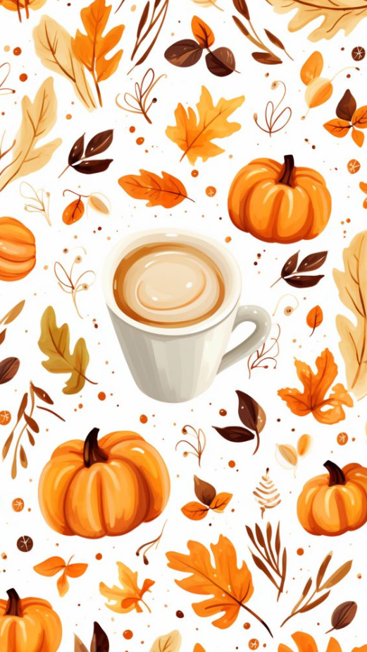 Fall Home Decor   Fall Aesthetic Wallpapers Pumpkin Spiced Latte IPhone Lock Screen Autumn Phone Background