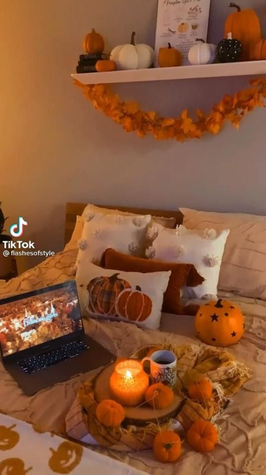 Fall Home Decor   Officially Spooky Fall Bedroom Decor Fall Home Decor Fall Bedroom