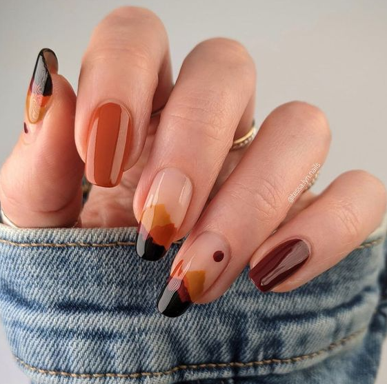 Fall Nails Ideas Autumn   Micro French Tips Is The Only Mani We Want To Wear This Fall