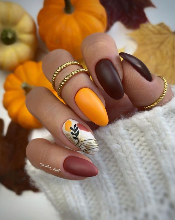 Fall Nails Ideas Autumn - Try These Ideas For Adorable Fall Nails All Autumn