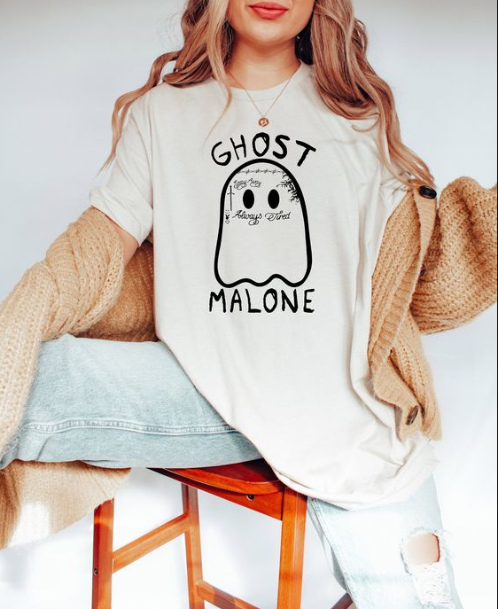 Halloween Sweatshirt   Ghost Malone T Shirt Funny Halloween Shirts Spooky Halloween Shirt Cute Ghost Shirt Vintage Halloween Shirt Halloween Retro Shirt