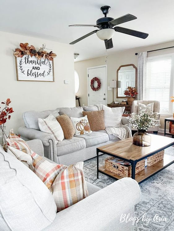 Home Decor Ideas Living Room On A Budget   Cozy Fall Family Room