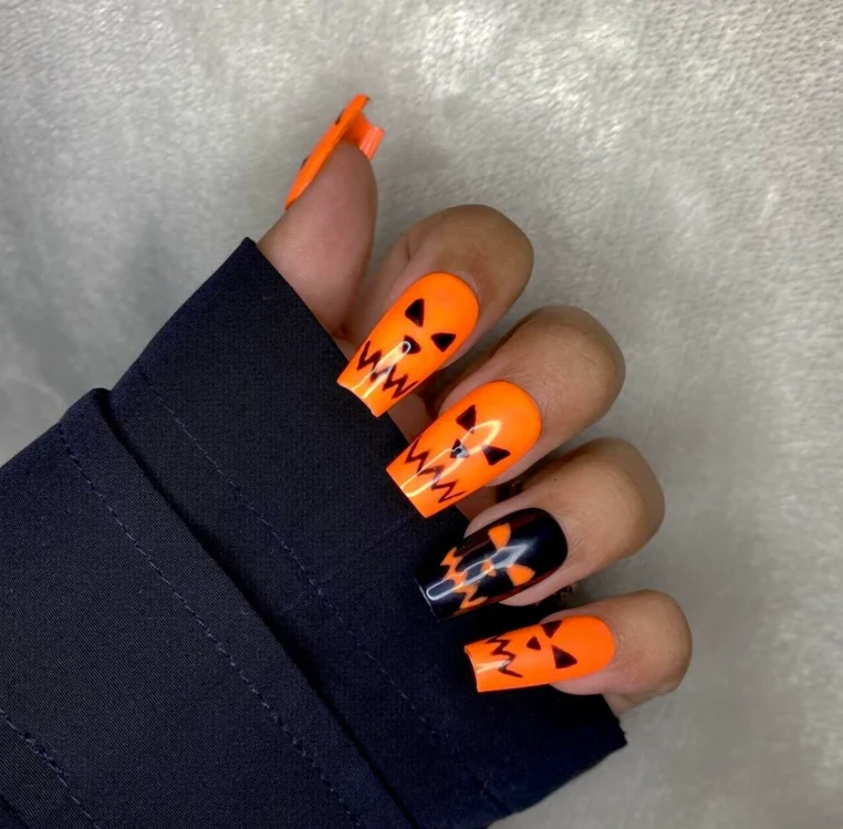 Pumpkin Madness Nails