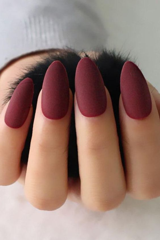 Red Fall Nails   Amazing Matte Nails You Need To Try