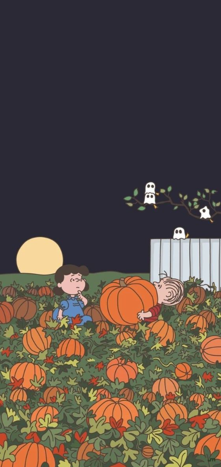 Snoopy Fall Wallpaper   Halloween  Cute Halloween  Backgrounds Snoopy