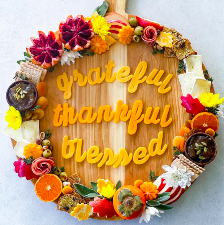 Thanksgiving Charcuterie Boards - Thankful, Grateful & Blessed