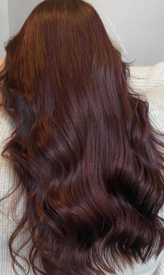 Chocolate Red Hair   Stunning Korean Winter Hair Color Ideas For A Cozy Season