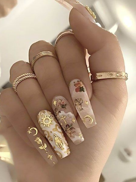 Cute Art Styles   Angel Nails Designs For A Whimsical Look