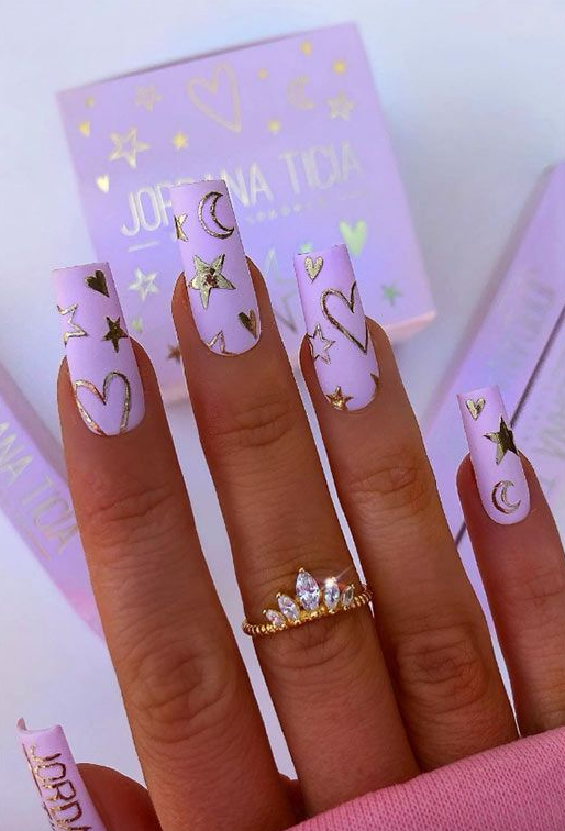 Cute Art Styles   Magical Star Nails To Spark Your Dreamer's