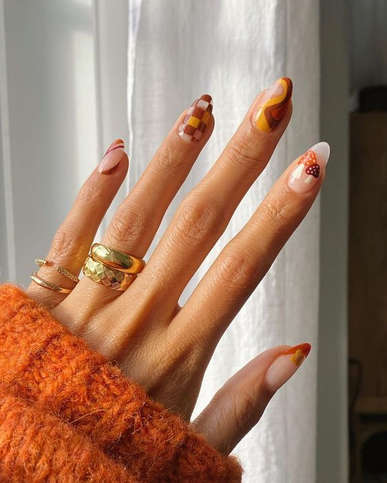 Cute Art Styles   Thanksgiving Nails You’ll Actually Want To Wear