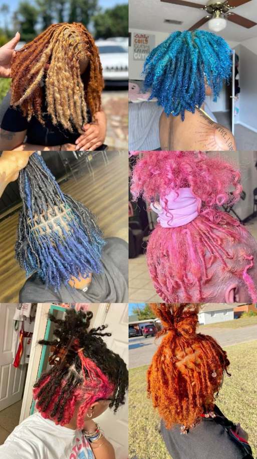Dyed Locs Ideas   Dyed Locs Natural Dyed Locs
