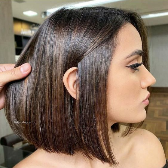 Mid Length Haircut   The Most Flattering Mid Length Brown Hairstyles To Try This Year