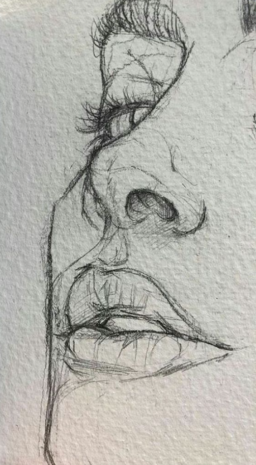 Reference Drawing   Woman's Face Pencil
