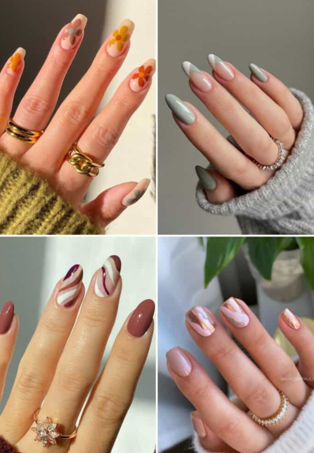 Short Fall Nails 2023 Trends   Insanely Cute November Nails Of 2023 And November Nail Designs 2023 You Have To Recreate