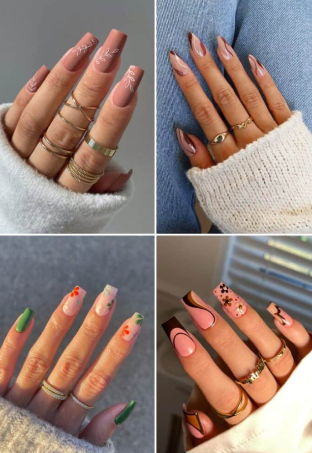 Short Fall Nails 2023 Trends   The Cutest September Fall Nails Of 2023 And Fall Nail Designs Everyone Is Recreating