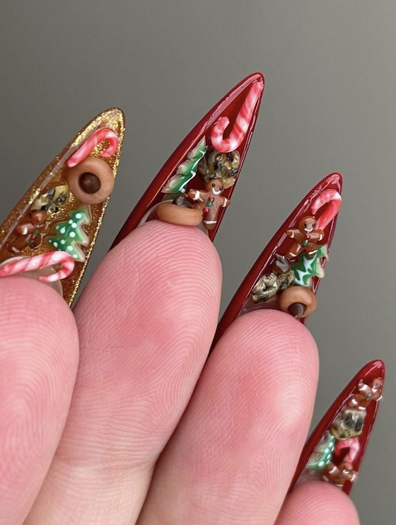 Whimsical Nails   Festive Christmas Nail Ideas To Try This Season
