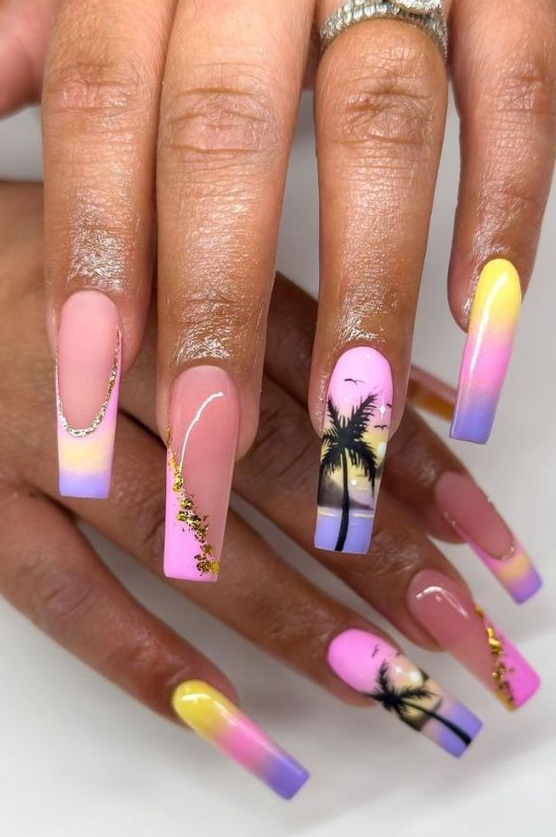 Whimsical Nails   Mesmerizing Beach Nail Ideas To Create Your Own Tropical