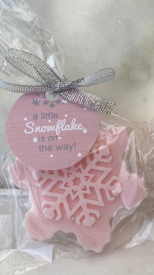Winter Baby Shower Ideas   Little Snowflake Is On The Way Favors