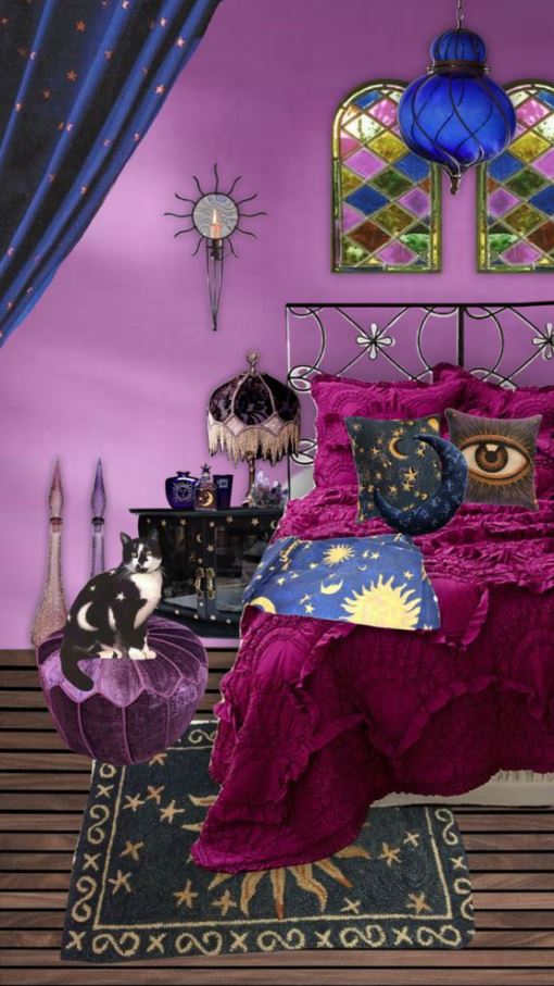90s Whimsy Goth Bedroom   Beachy Bedroom Decor, Whimsical Bedroom, Minimalist Bedroom Decor, Minimalist Bedroom Design