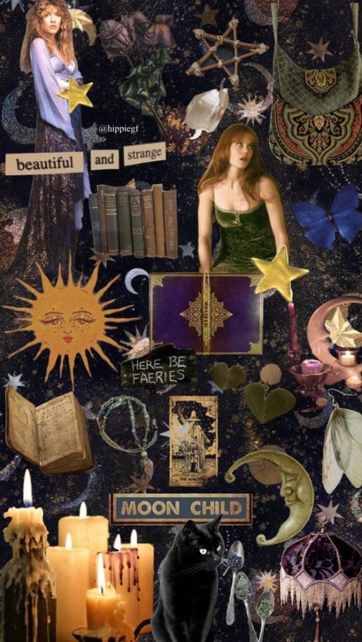 90s Whimsy Goth Bedroom   Witchy , Witch Aesthetic, Practical Magic, Whimsical Fashion, Cute , Art